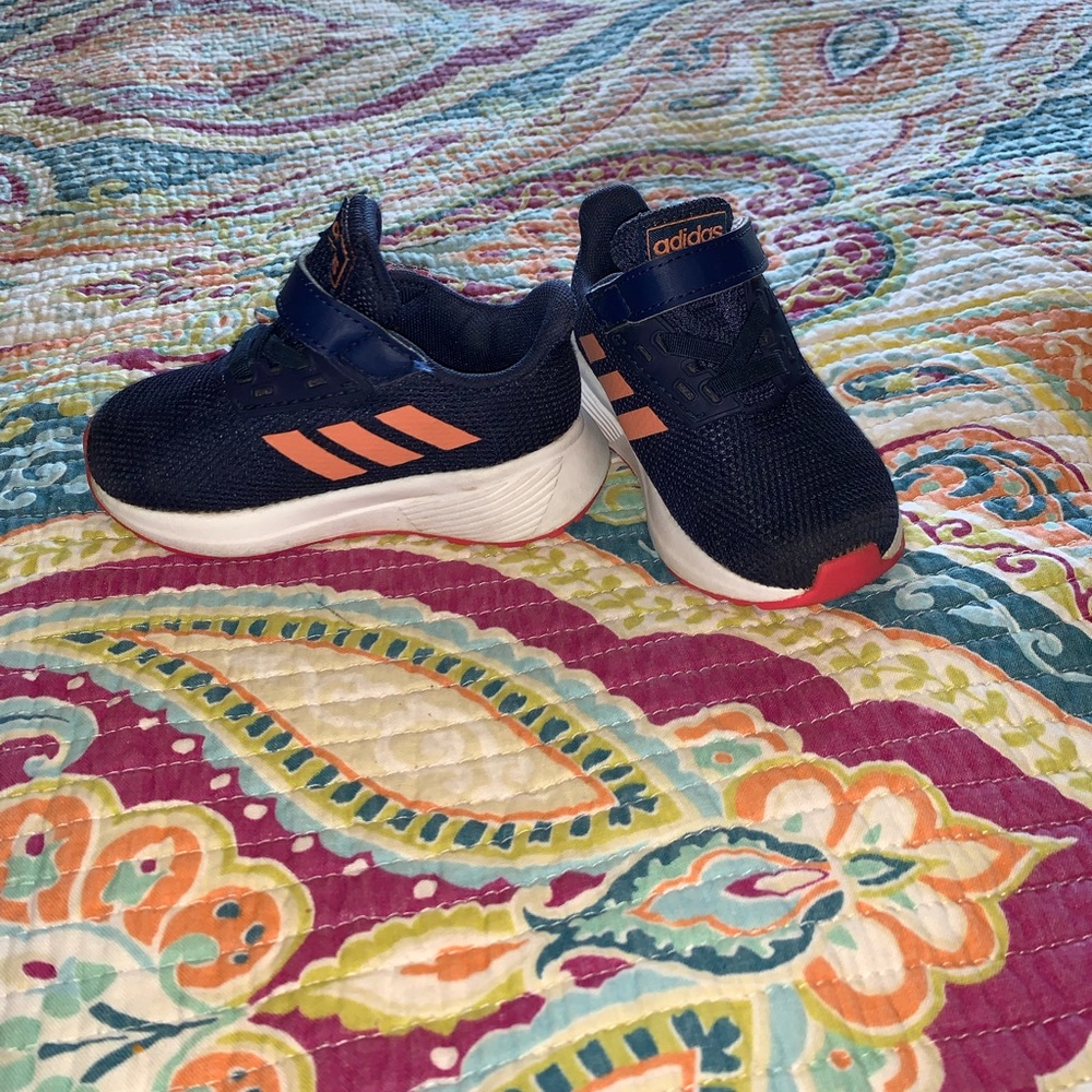 Kids Adidas Navy and Pink